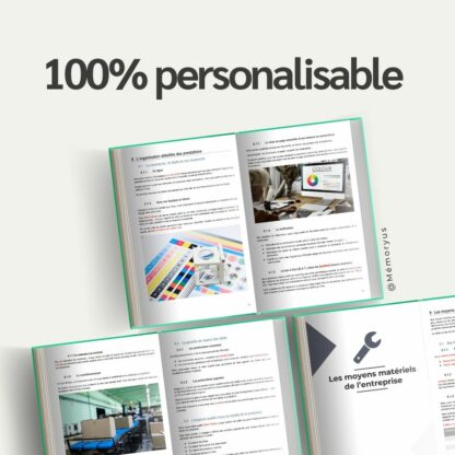 Document personnalisable illustré imprimerie.